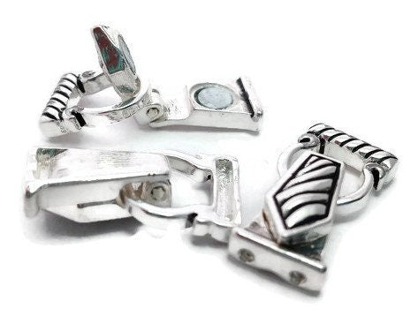 Silver Fold Over Magnetic Clasps Jewelry Making Clasps Clasps for Bracelets  Clasps for Necklance Silver Clasps 4296 